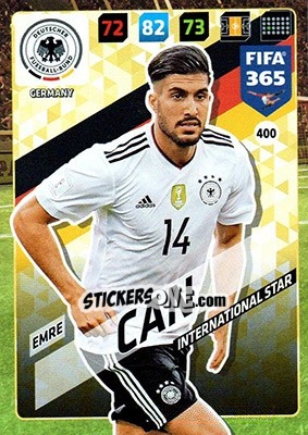 Sticker Emre Can - FIFA 365: 2017-2018. Adrenalyn XL n. 400 - Panini