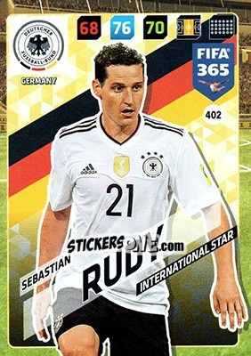 Sticker Sebastian Rudy - FIFA 365: 2017-2018. Adrenalyn XL - Panini