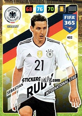 Sticker Sebastian Rudy - FIFA 365: 2017-2018. Adrenalyn XL n. 402 - Panini