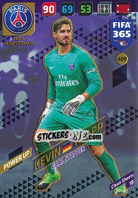 Sticker Kevin Trapp - FIFA 365: 2017-2018. Adrenalyn XL n. 409 - Panini