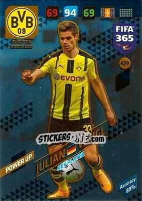 Sticker Julian Weigl - FIFA 365: 2017-2018. Adrenalyn XL n. 429 - Panini