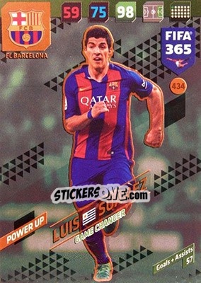 Sticker Luis Suárez - FIFA 365: 2017-2018. Adrenalyn XL n. 434 - Panini