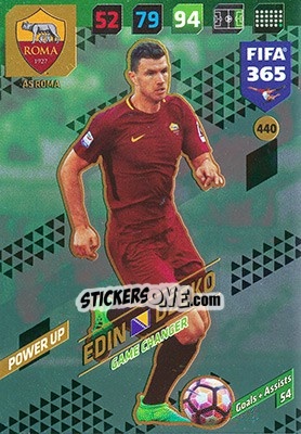 Sticker Edin Džeko - FIFA 365: 2017-2018. Adrenalyn XL n. 440 - Panini