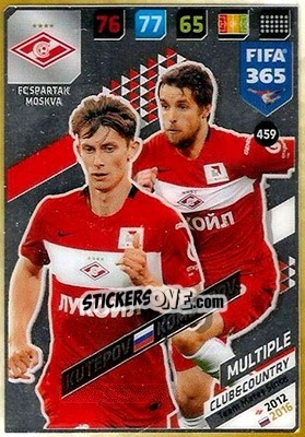 Cromo Ilya Kutepov / Dmitri Kombarov - FIFA 365: 2017-2018. Adrenalyn XL - Panini