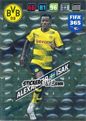 Sticker Alexander Isak - FIFA 365: 2017-2018. Adrenalyn XL - Panini