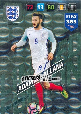 Sticker Adam Lallana - FIFA 365: 2017-2018. Adrenalyn XL - Panini