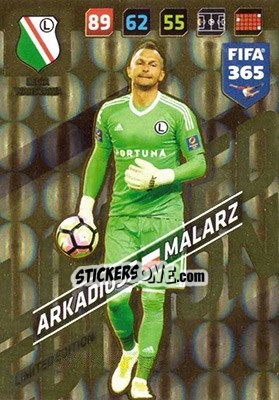 Sticker Arkadiusz Malarz - FIFA 365: 2017-2018. Adrenalyn XL n. LE-AMA - Panini