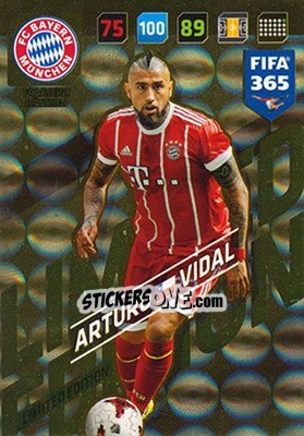 Figurina Arturo Vidal - FIFA 365: 2017-2018. Adrenalyn XL - Panini