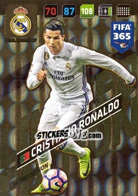 Sticker Cristiano Ronaldo - FIFA 365: 2017-2018. Adrenalyn XL - Panini