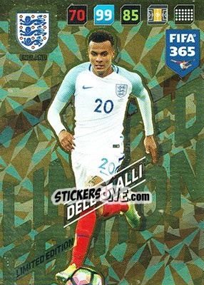 Sticker Dele Alli - FIFA 365: 2017-2018. Adrenalyn XL n. LE-DA - Panini