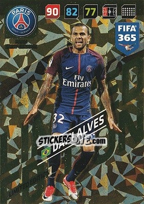 Sticker Dani Alves - FIFA 365: 2017-2018. Adrenalyn XL n. LE-DAL - Panini