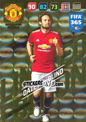 Sticker Daley Blind - FIFA 365: 2017-2018. Adrenalyn XL n. LE-DB - Panini