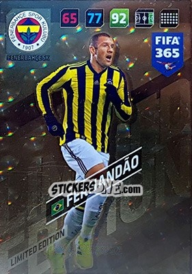 Sticker Fernandão - FIFA 365: 2017-2018. Adrenalyn XL n. LE-F - Panini