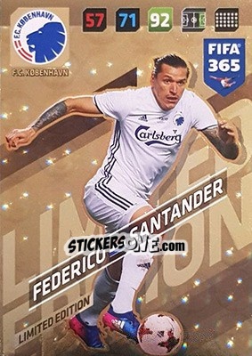 Sticker Federico Santander - FIFA 365: 2017-2018. Adrenalyn XL n. LE-FS - Panini