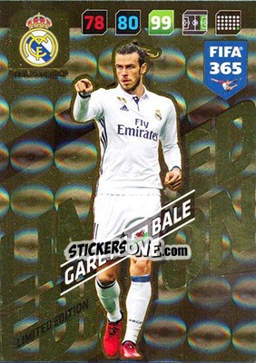 Sticker Gareth Bale - FIFA 365: 2017-2018. Adrenalyn XL n. LE-GB - Panini