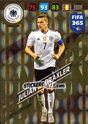 Sticker Julian Draxler - FIFA 365: 2017-2018. Adrenalyn XL n. LE-JD - Panini