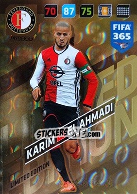 Sticker Karim El Ahmadi - FIFA 365: 2017-2018. Adrenalyn XL - Panini