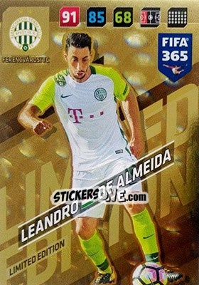 Figurina Leandro De Almeida - FIFA 365: 2017-2018. Adrenalyn XL - Panini