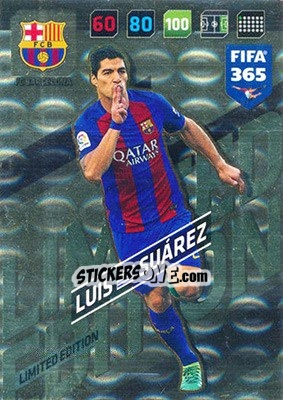 Sticker Luis Suarez - FIFA 365: 2017-2018. Adrenalyn XL n. LE-LS - Panini