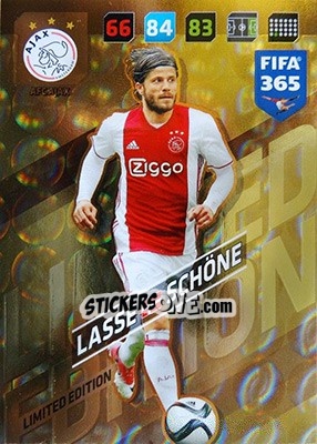 Sticker Lasse Schöne - FIFA 365: 2017-2018. Adrenalyn XL n. LE-LSC - Panini