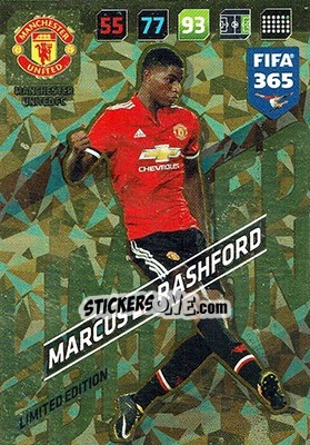 Sticker Marcus Rashford - FIFA 365: 2017-2018. Adrenalyn XL - Panini