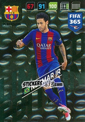 Figurina Neymar Jr. - FIFA 365: 2017-2018. Adrenalyn XL - Panini