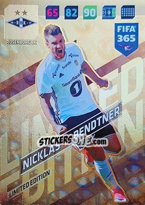 Sticker Nicklas Bendtner - FIFA 365: 2017-2018. Adrenalyn XL n. LE-NB - Panini