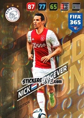 Sticker Nick Viergever - FIFA 365: 2017-2018. Adrenalyn XL n. LE-NV - Panini