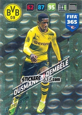 Sticker Ousmane Dembele - FIFA 365: 2017-2018. Adrenalyn XL - Panini