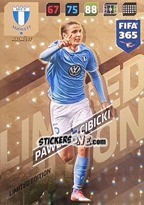 Sticker Pawel Cibicki - FIFA 365: 2017-2018. Adrenalyn XL n. LE-PC - Panini