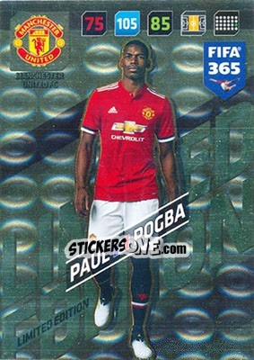 Sticker Paul Pogba - FIFA 365: 2017-2018. Adrenalyn XL - Panini