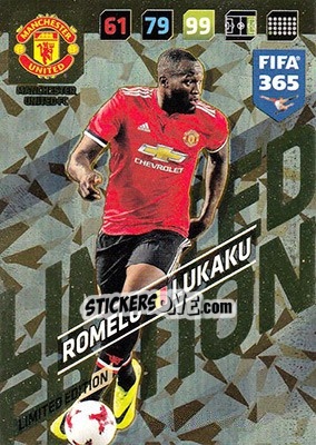 Sticker Romelu Lukaku - FIFA 365: 2017-2018. Adrenalyn XL - Panini