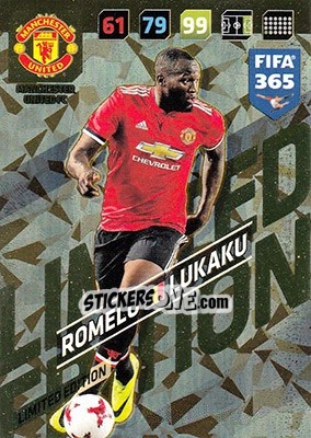 Sticker Romelu Lukaku - FIFA 365: 2017-2018. Adrenalyn XL n. LE-RL - Panini