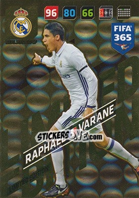 Sticker Raphaël Varane - FIFA 365: 2017-2018. Adrenalyn XL - Panini