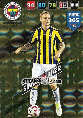 Sticker Simon Kjær - FIFA 365: 2017-2018. Adrenalyn XL n. LE-SK - Panini