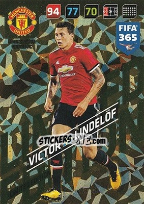 Sticker Viktor Lindelöf - FIFA 365: 2017-2018. Adrenalyn XL - Panini