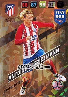 Sticker Antoine Griezmann - FIFA 365: 2017-2018. Adrenalyn XL - Panini