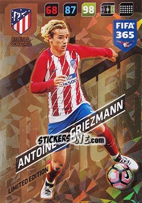 Sticker Antoine Griezmann - FIFA 365: 2017-2018. Adrenalyn XL n. XXL-AG - Panini