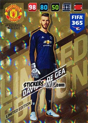 Sticker David De Gea - FIFA 365: 2017-2018. Adrenalyn XL - Panini