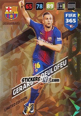 Sticker Gerard Deulofeu - FIFA 365: 2017-2018. Adrenalyn XL - Panini