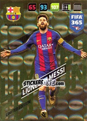 Sticker Lionel Messi - FIFA 365: 2017-2018. Adrenalyn XL n. XXL-LM - Panini