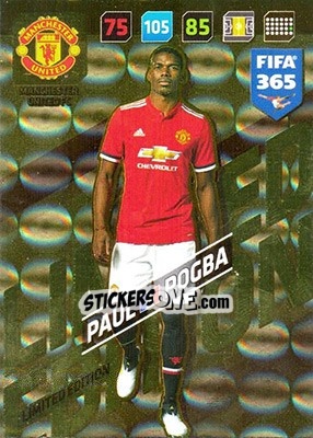 Sticker Paul Pogba - FIFA 365: 2017-2018. Adrenalyn XL n. XXL-PP - Panini
