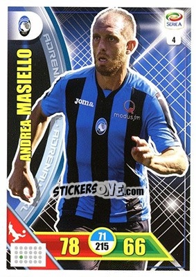 Sticker Andrea Masiello - Calciatori 2017-2018. Adrenalyn XL n. 4 - Panini
