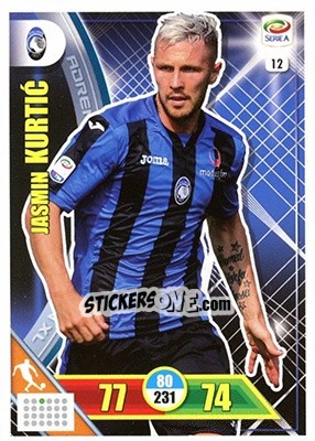 Sticker Jasmin Kurtic - Calciatori 2017-2018. Adrenalyn XL n. 12 - Panini