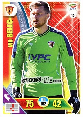 Sticker Vid Belec - Calciatori 2017-2018. Adrenalyn XL n. 19 - Panini