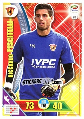 Sticker Riccardo Piscitelli - Calciatori 2017-2018. Adrenalyn XL n. 20 - Panini