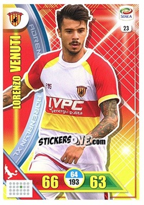 Sticker Lorenzo Venuti - Calciatori 2017-2018. Adrenalyn XL n. 23 - Panini