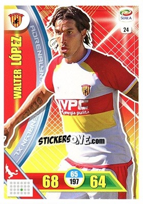 Sticker Walter López - Calciatori 2017-2018. Adrenalyn XL - Panini