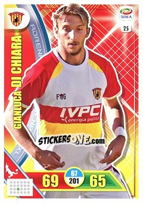 Sticker Gianluca Di Chiara - Calciatori 2017-2018. Adrenalyn XL n. 25 - Panini