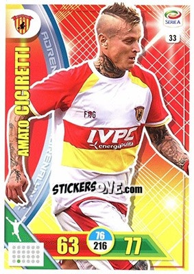 Sticker Amato Ciciretti - Calciatori 2017-2018. Adrenalyn XL n. 33 - Panini